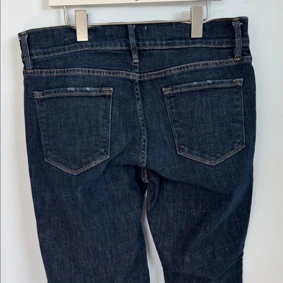 Frame Le Garcon Crop Relaxed Straight-Leg Jeans in Covant Size 29 - Picture 9 of 12